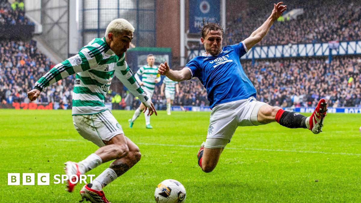 Celtic's Julian Araujo and Rangers' Tuur Rommens