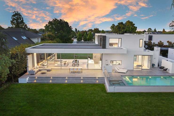 A five-bedroom home on Glandovey Road, in the wealthy Christchurch suburb of Fendalton, has broken the city's auction sale price record. Photo / Supplied