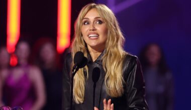 Miley Cyrus Trades Hannah Montana’s Wardrobe for a Leather Suit at the 2026 iHeartRadio Music Awards