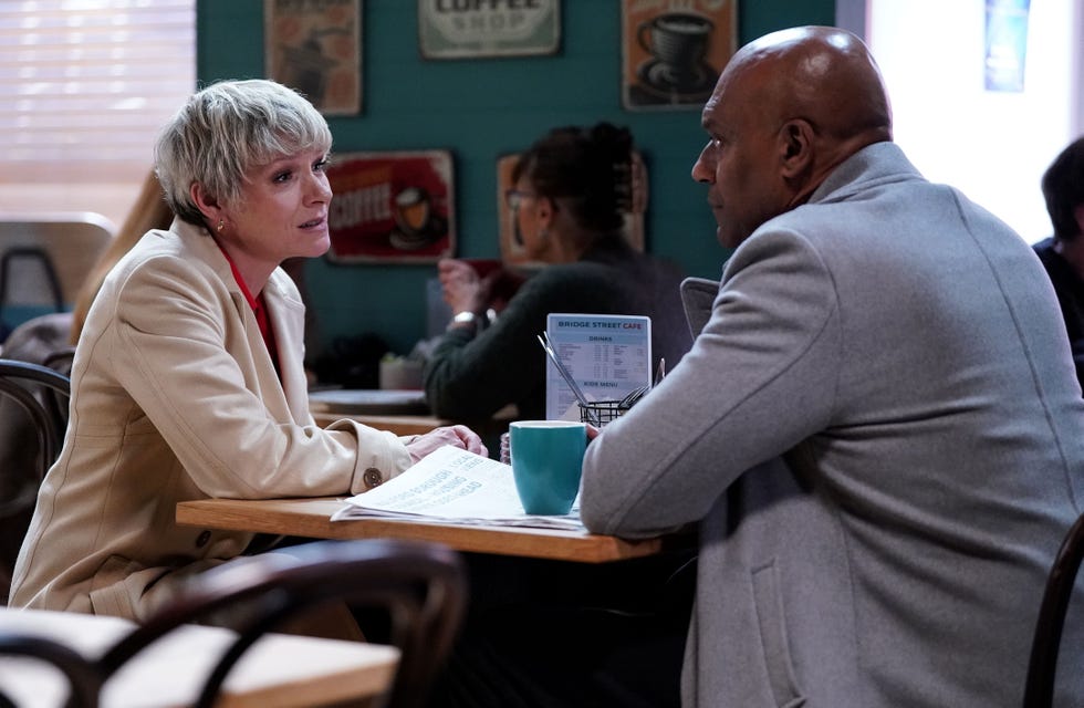 EMBARGOED UNTIL 13/01/2026 00:01 Nicola Mitchell, George Knight, EastEnders nicola mitchell, george knight, eastenders