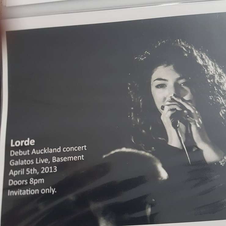 No longer nervous, Lorde performs at Glastonbury in 2025. The UK festival drew over 200,000 music fans, but Lorde's first gig at the Galatos was in front of a handful of people. Photo / Getty Images