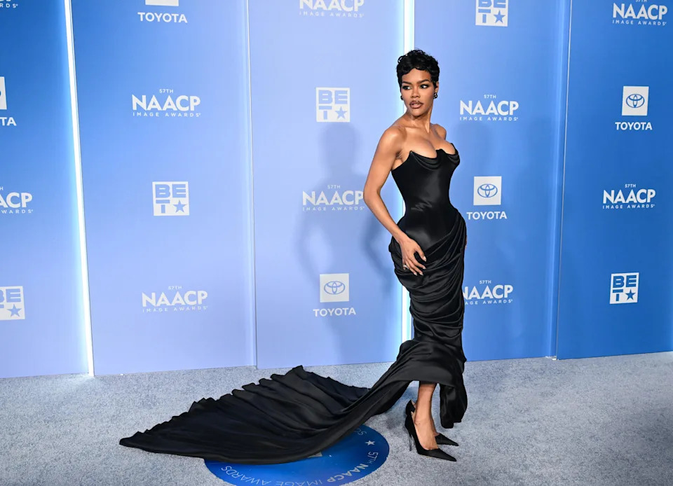 Teyana Taylor at the 57th NAACP Image Awards held at the Pasadena Civic Auditorium on February 28, 2026 in Los Angeles, California.