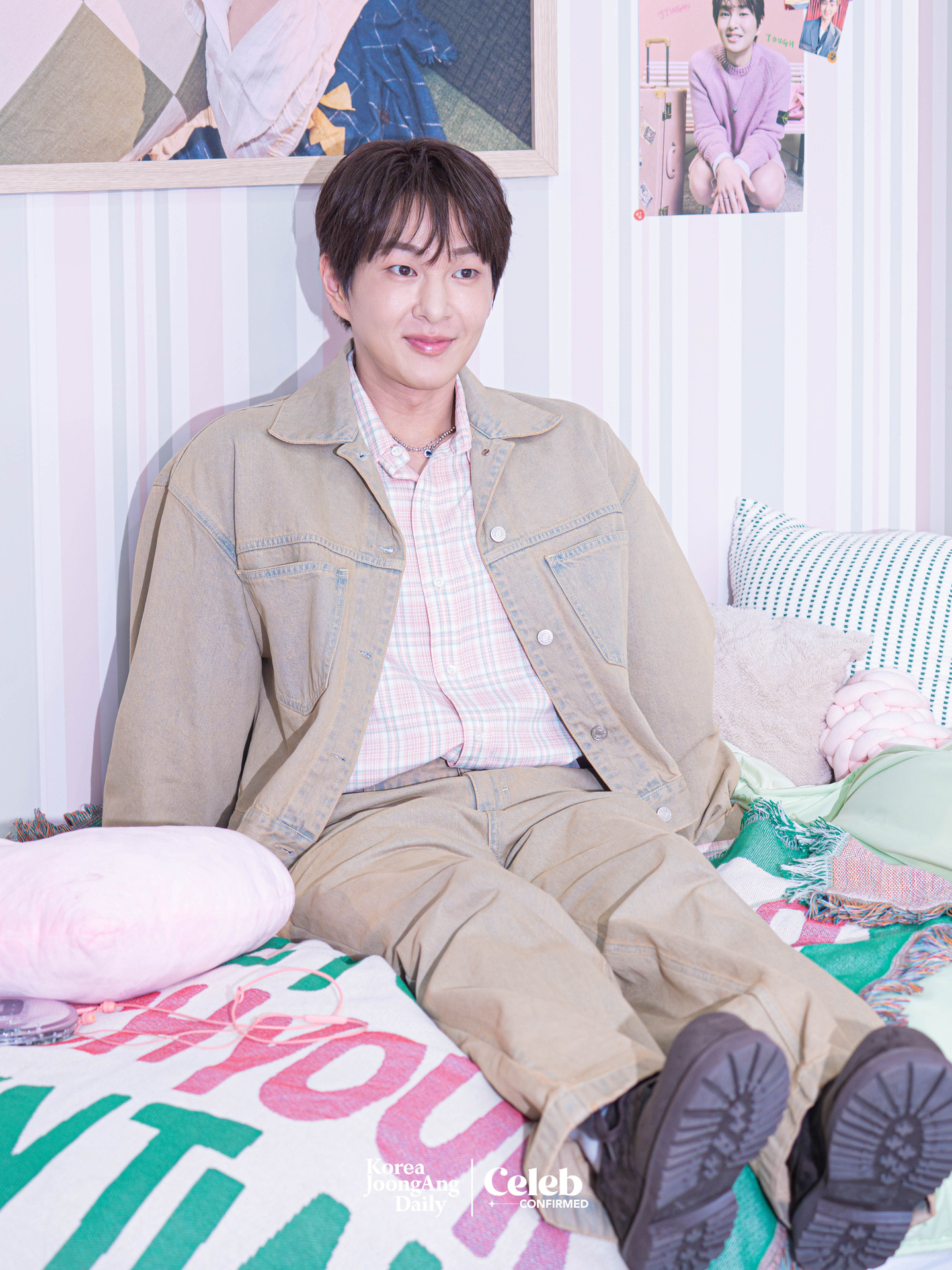 Onew during a press event for the release of his fifth EP “Tough Love,” at Yeonghwa 104 in Seongdong District on March 9 [DANIELA GONZALEZ PEREZ]