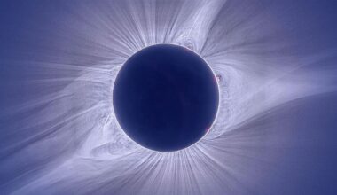 Image of the 2024 total solar eclipse, showing the Sun's corona. Credit: NASA/eclipsemegamovie.com