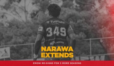 Emoni Narawa re-signs with Gallagher Chiefs