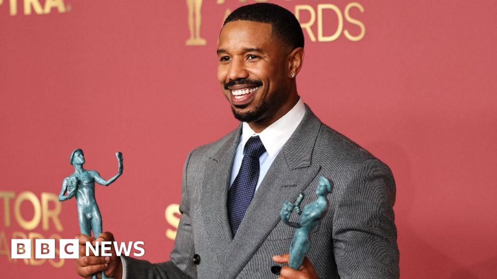 Michael B Jordan upends Oscars race as Sinners wins big at Actor Awards - BBC