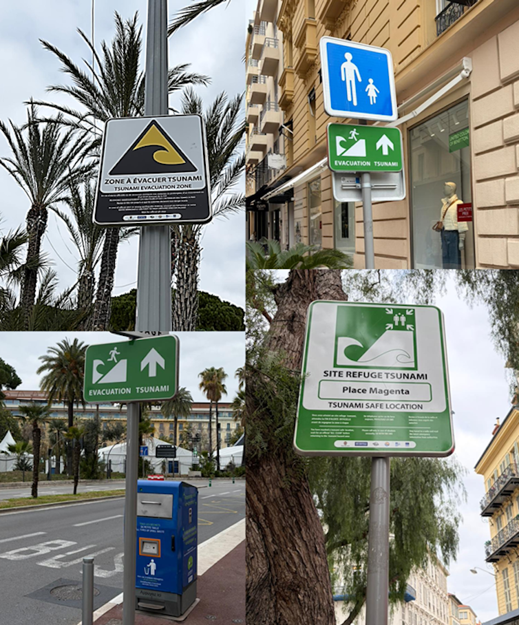The first Tsunami risk awareness signposts were installed in Nice on February 27 2026
