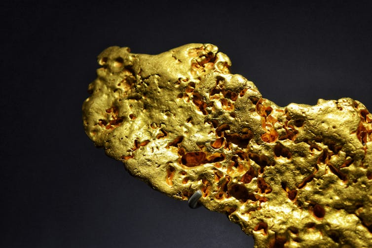 A gold nugget