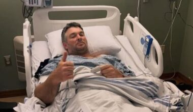 Ryan Fox in hospital with kidney stones