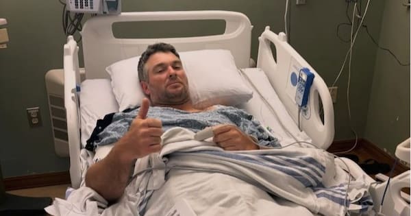 Ryan Fox in hospital with kidney stones
