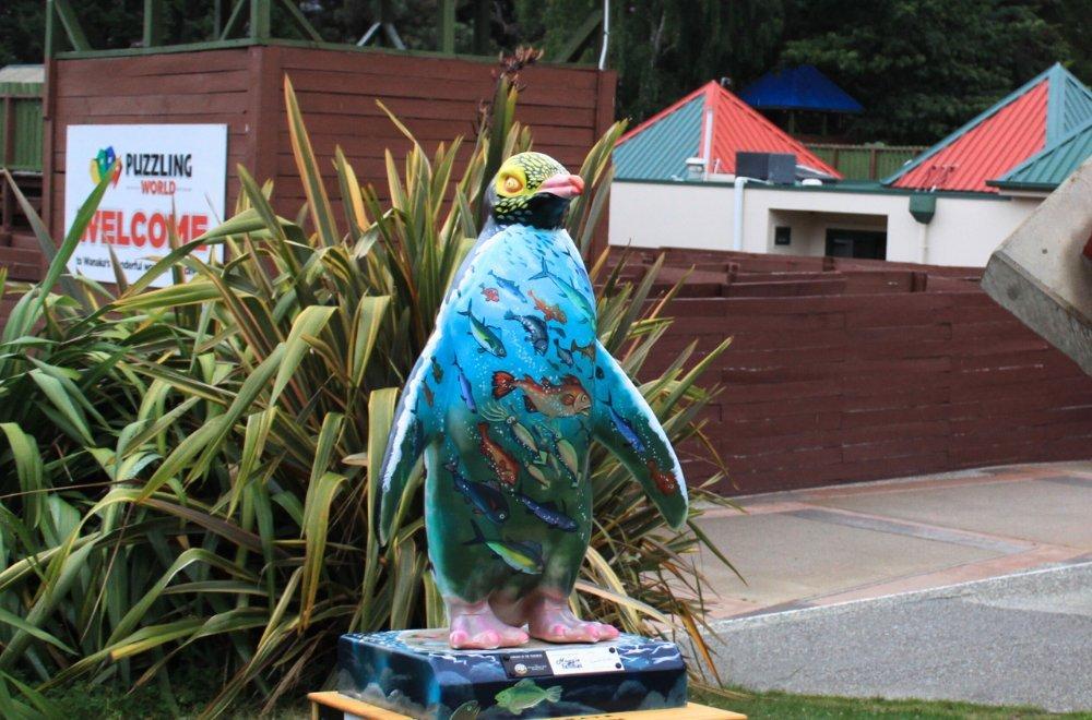 Penguin statues draw attention to hoiho plight