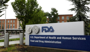 FILE PHOTO: Signage is seen outside of FDA headquarters in White Oak, Maryland