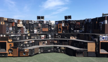 inside the functional recycled speakers by benoît maubrey