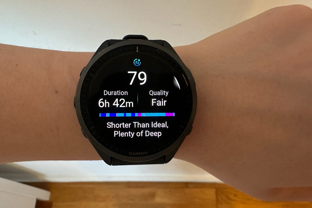 A person wearing a smart watch