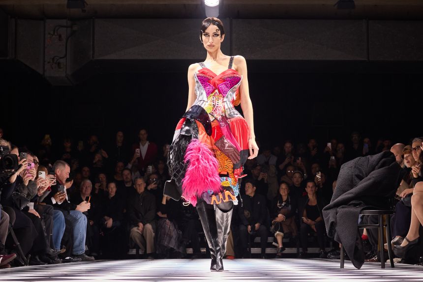 Junya Watanabe's models walked with a theatricality rarely seen except in old footage of '90s runway shows.