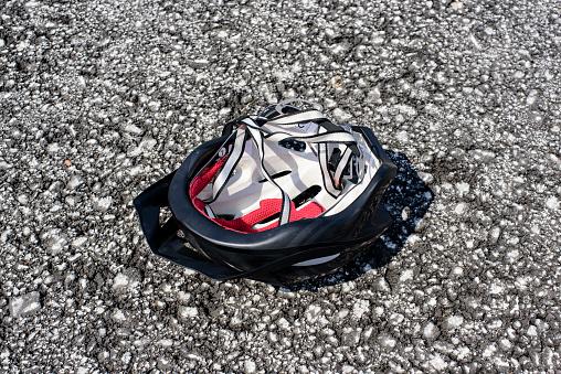 Helmet saved cyclist from more serious injury: police