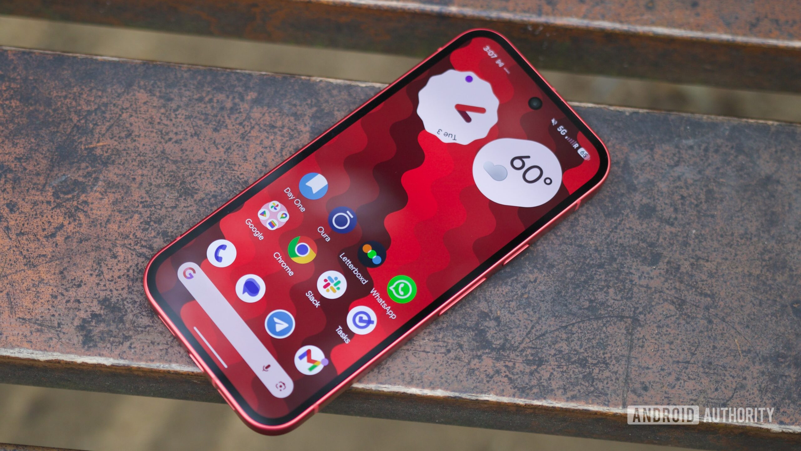 Home screen on the Google Pixel 10a.