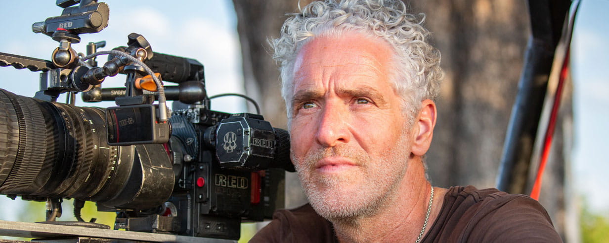 Wildlife cinematographer Gordon Buchanan is in his element as he follows the Xudum lion pride
