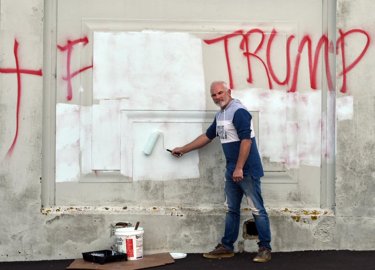 ‘Absolutely disgusting’ graffiti removed | Otago Daily Times Online News