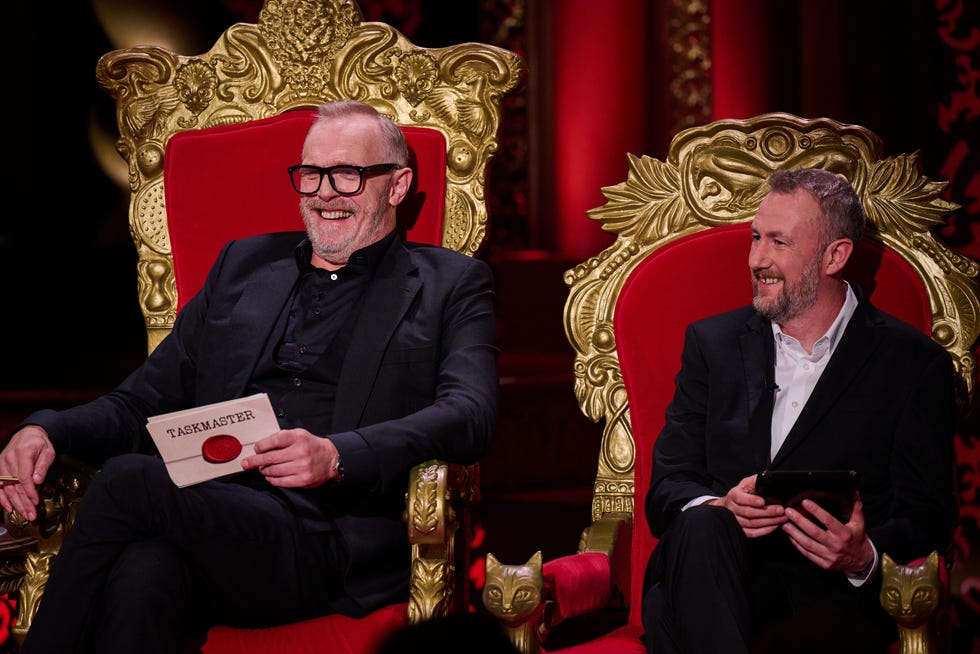 Greg davies, Alex Horne, Taskmaster season 19 greg davies, alex horne, taskmaster season 19