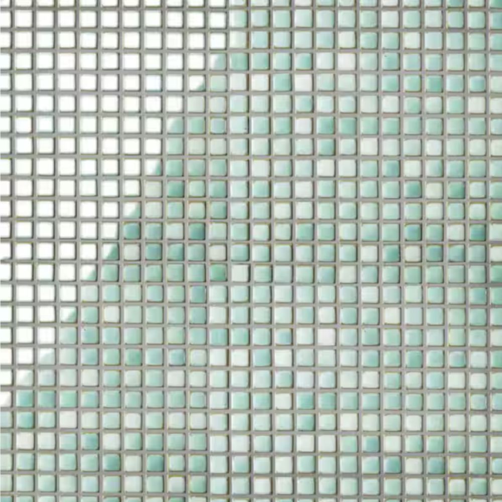 Green mosaic tile