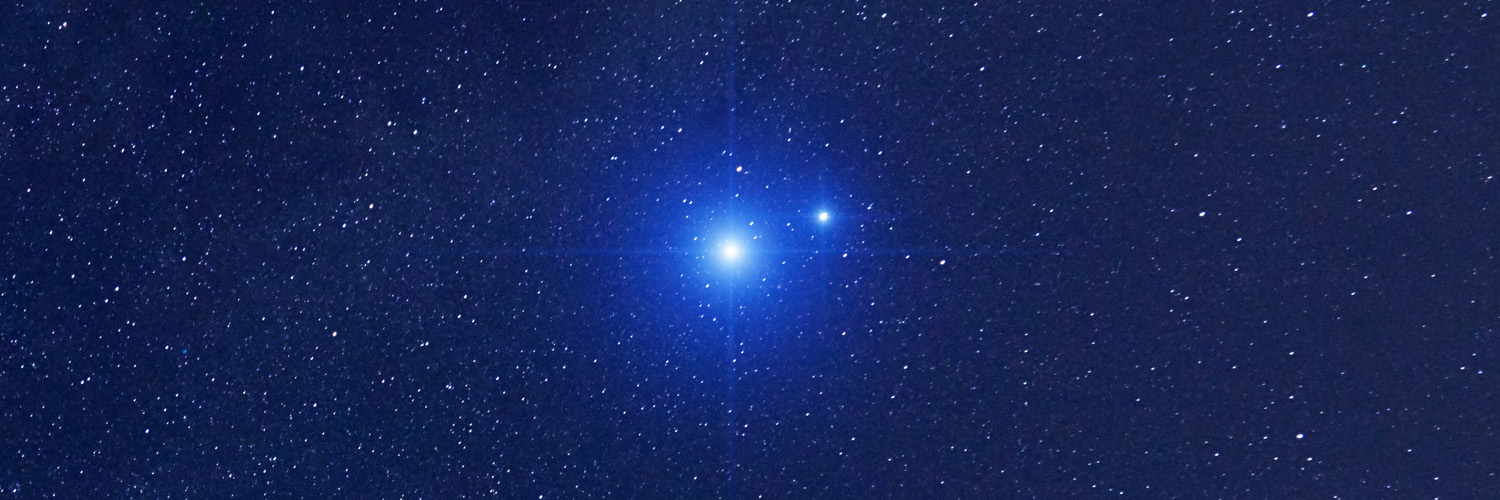 two planets in the night sky