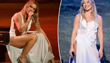Hilary Duff Stuns in Wet-Look Dress on ‘The Tonight Show’