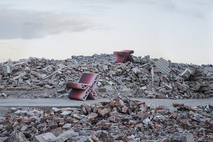3D printed street furniture recycles concrete and brick waste from demolished urban villages - 2