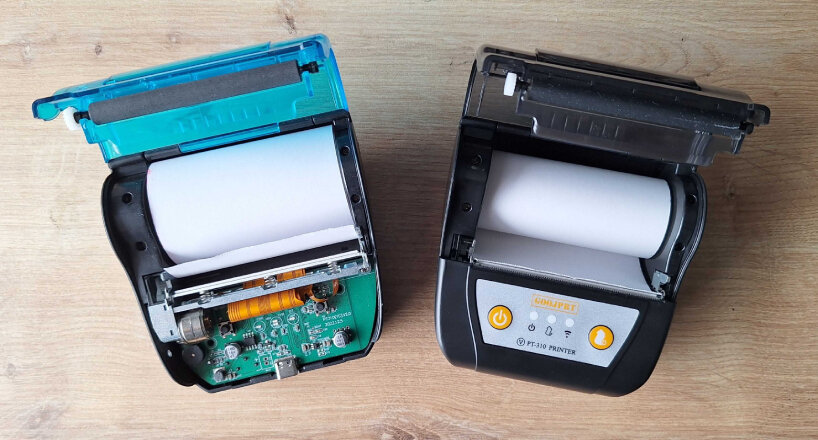 the device is modeled in FreeCAD and its body is 3D printed in PLA plastic