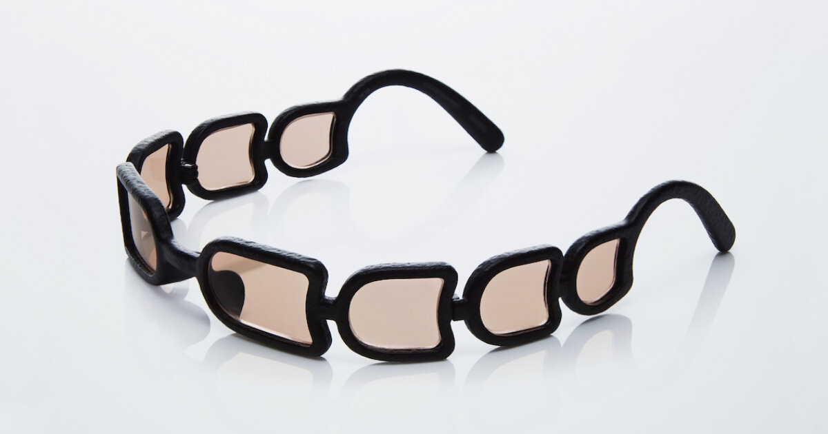 issey miyake crafts UROKO sunglasses with eight lenses