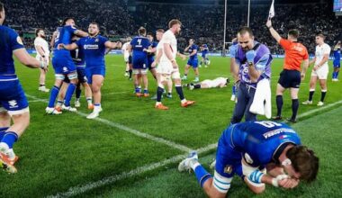 Joy for Italy as they beat England for the first time
