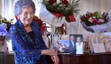 ‘Enjoy the music’: centenarian’s advice to fellow singles