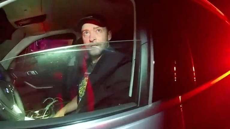 When an officer asks why he is in town, Timberlake says, “I’m on a world tour.”