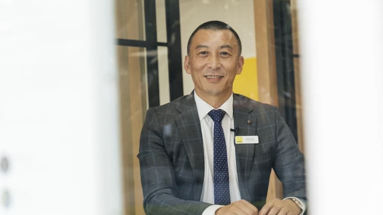 Kevin He says the number of Asian families in Blockhouse Bay has grown steadily since 2015. Photo: RNZ / Yiting Lin
