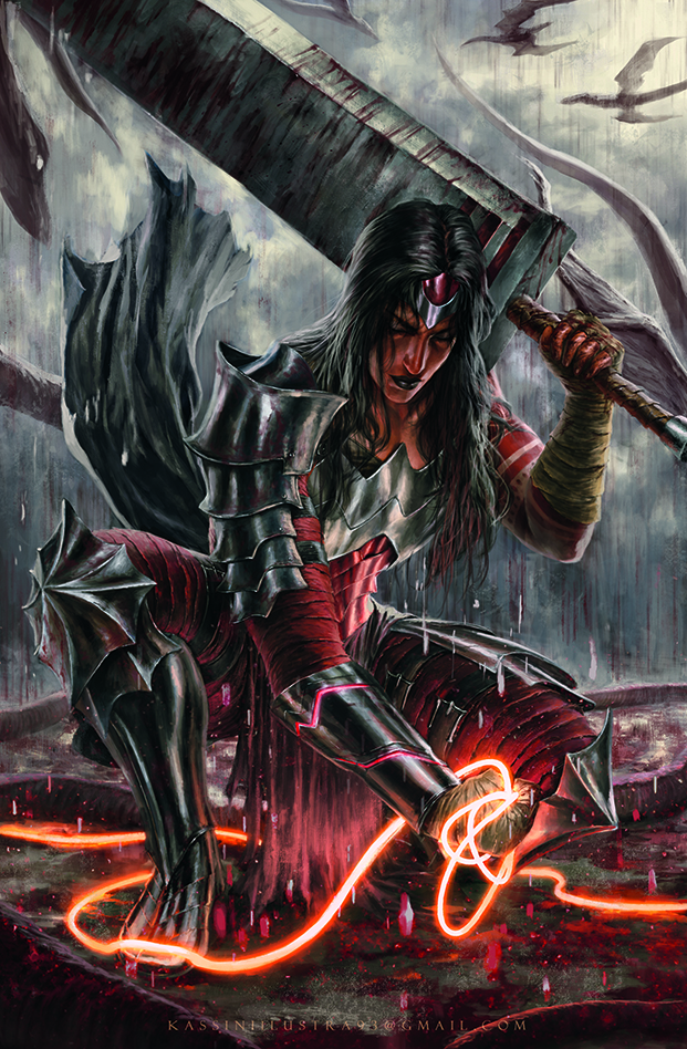 Fan art of Wonder Woman.