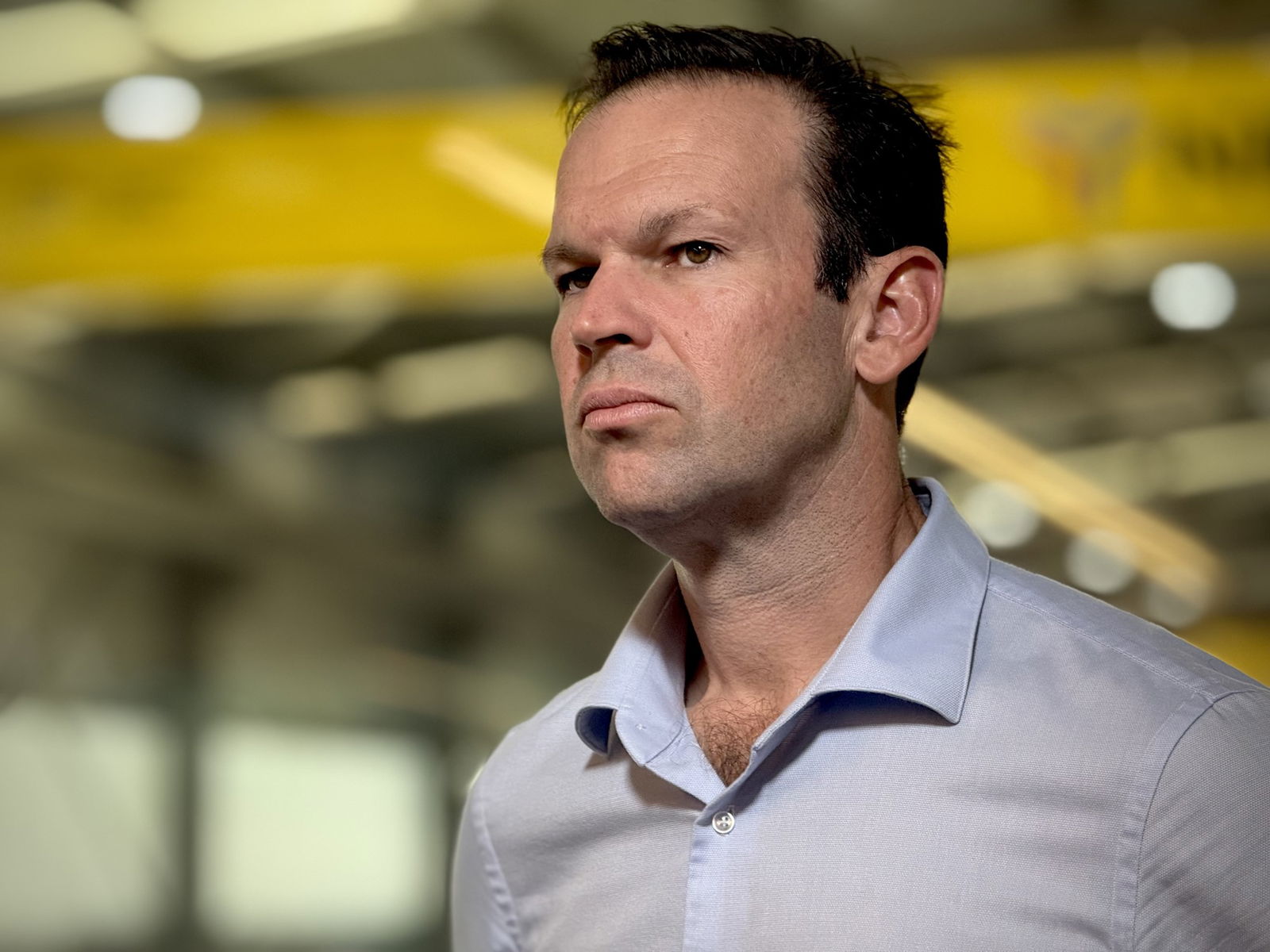 Matt Canavan looks into the distance.