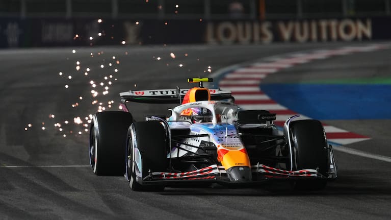 Liam Lawson during the Formula One Las Vegas Grand Prix