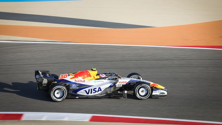 Liam Lawson of Racing Bulls drives on the second day of the Formula 1 pre-season testing event at the Bahrain International Circuit in Sakhir, Bahrain on February 19, 2026.Liam Lawson of Racing Bulls drives on the second day of the Formula 1 pre-season testing event at the Bahrain International Circuit in Sakhir, Bahrain on February 19, 2026.