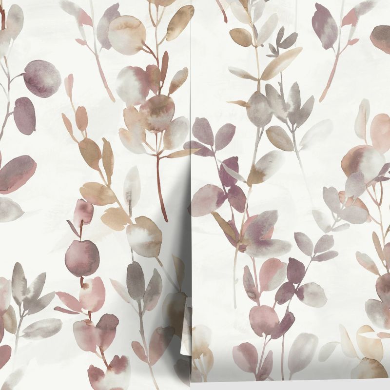 purple floral wallpaper