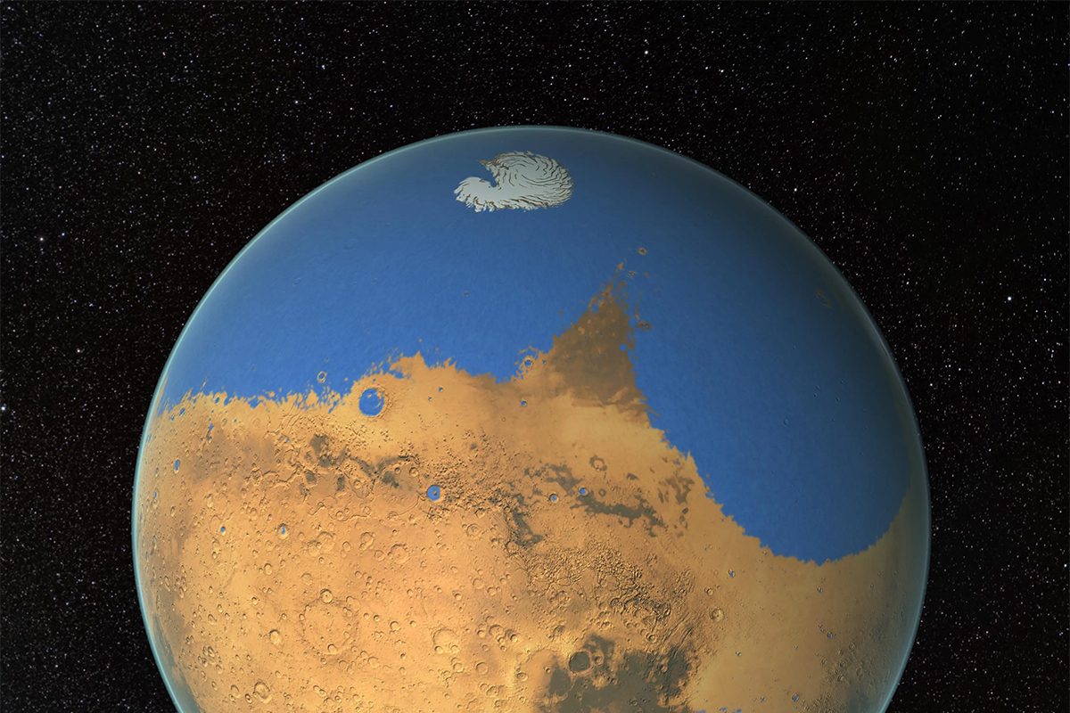 Half of Mars used to be underwater. Scientists find evidence of enormous Martian ocean