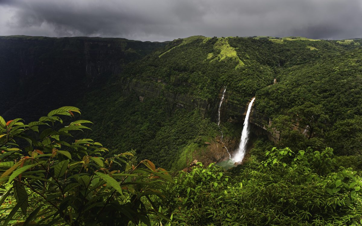 Elevated view across the Khasi hills Meghalaya, India.
