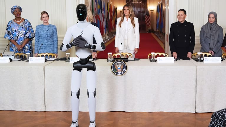 Melania Trump with other first spouses at the White House in Washington