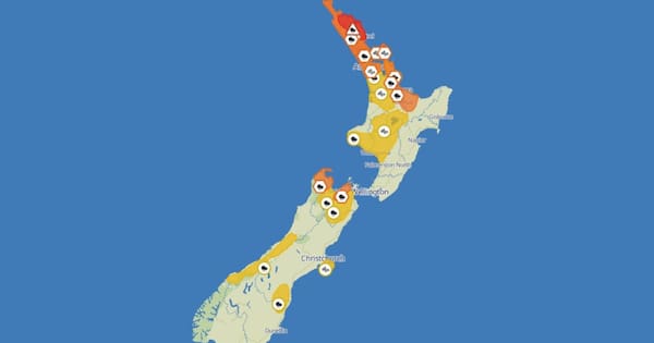 Red warning for parts of Northland, 320mm of rain possible