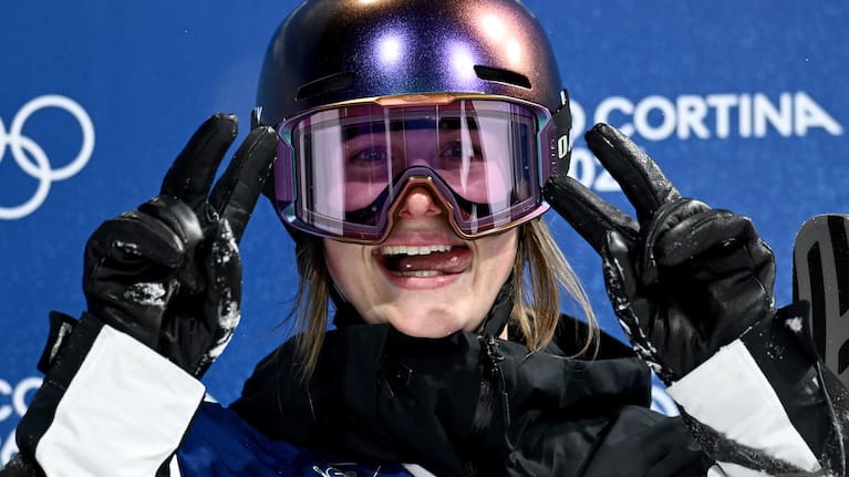 Mischa Thomas of New Zealand during her second run in the Women’s Freeski Halfpipe qualifier at Livigno Snow Park, on day 13 of the 2026 Milano Cortina Winter Olympic Games in Italy, Thursday, February 19, 2026.