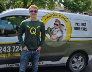 Mosquito Man van and professional exterminator