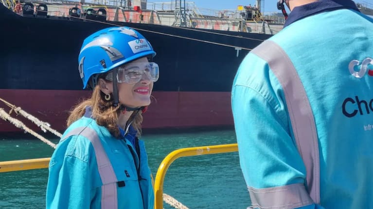 Finance Minister Nicola Willis at Marsden Point