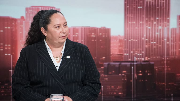 Nicole McKee speaks to Q+A's Jack Tame in August 2024 (file photo).