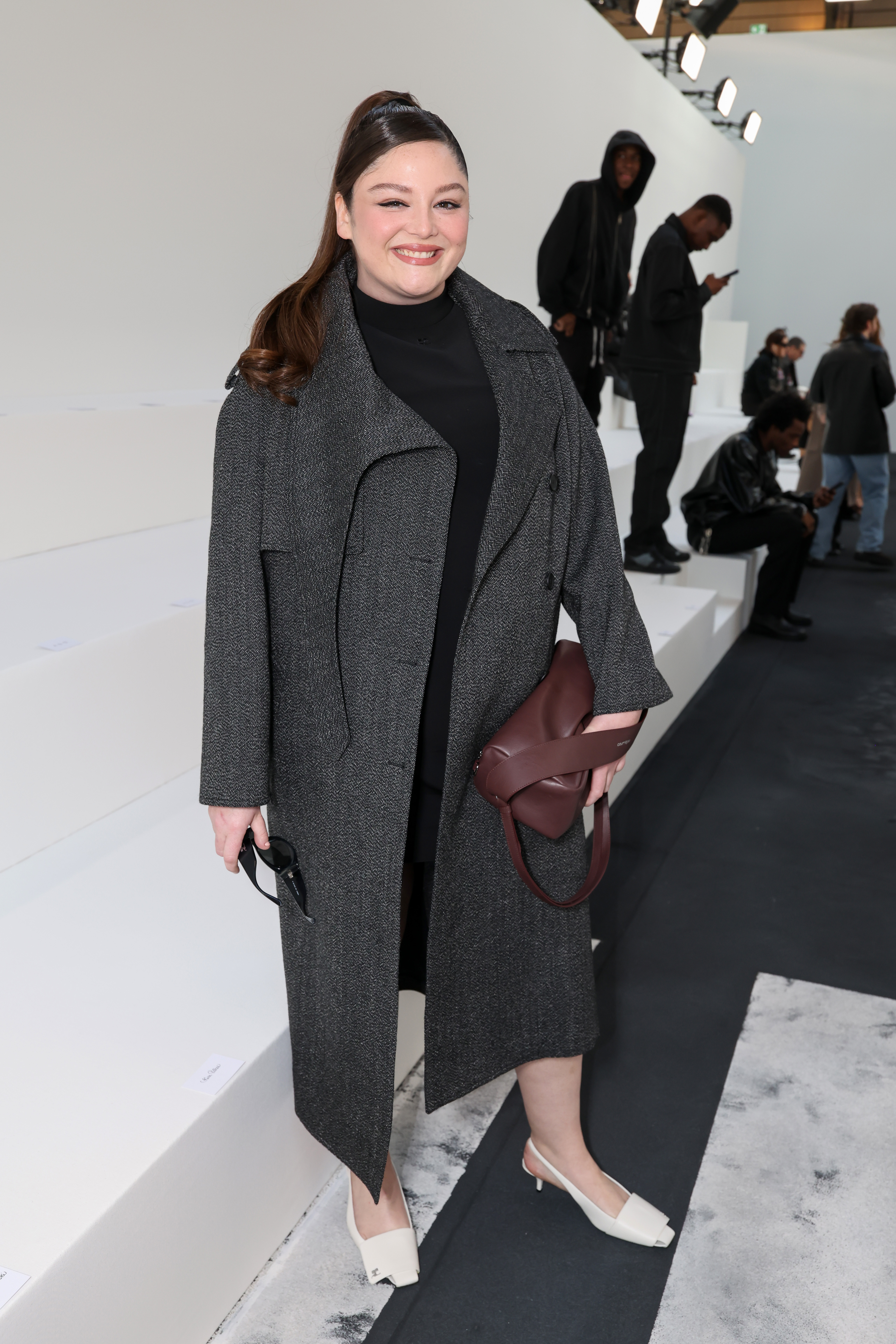 Megan Stalter at the Courrèges show