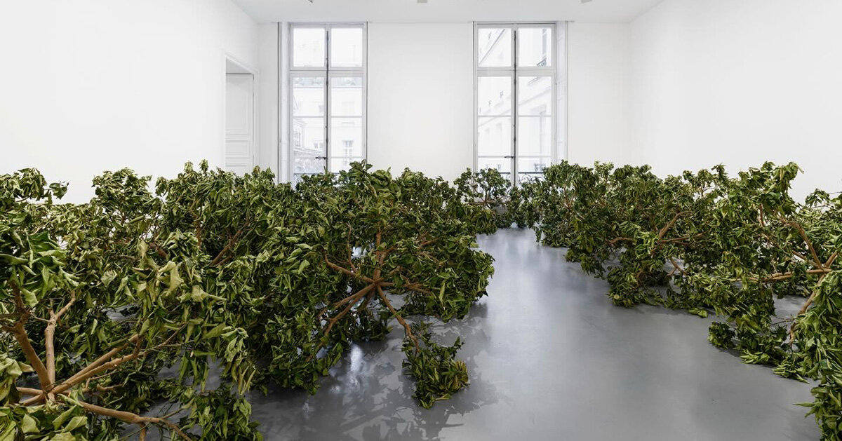 paola pivi imagines a cosmos from lemon trees at perrotin paris