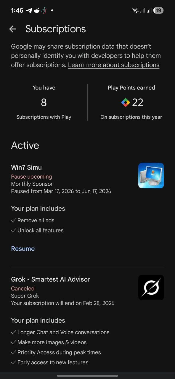 play store subscriptions 2